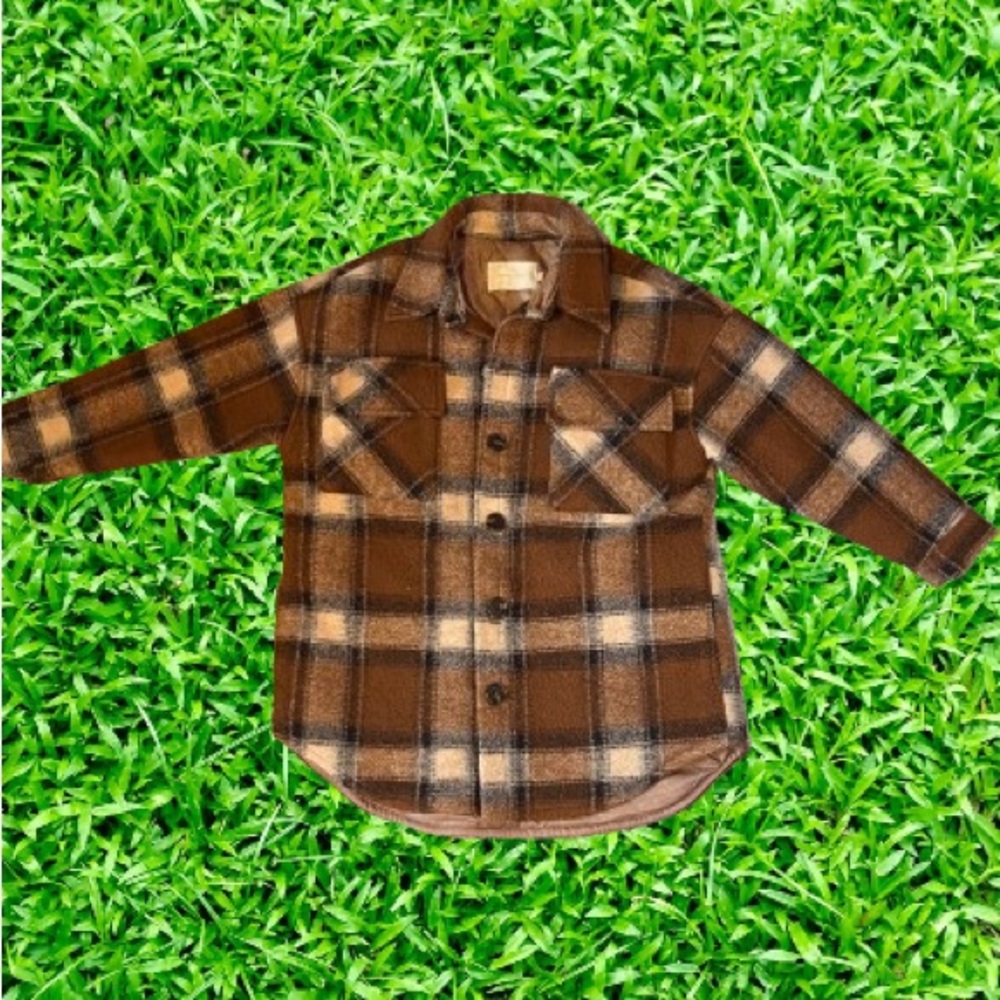 Brown flannel jacket